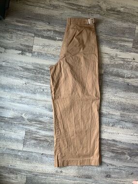 Abercrombie & Fitch, Size 26s, Sloan Wide Leg Pleated Trouser Side Buckle Pants